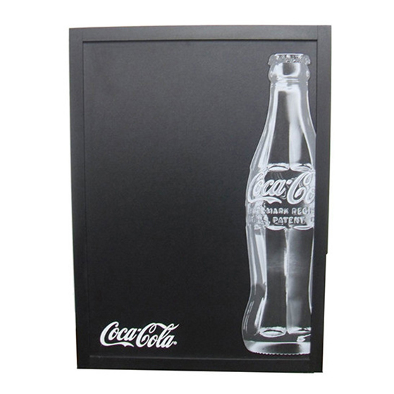 coca cola wooden single blackboard